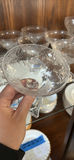 Set of 7 Cut Crystal Dessert Coupe Glasses - thumbnail 5 of 6