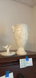 White Decorative Urn Vase and Bird Ring Holder Dish - thumbnail 4 of 5
