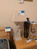 Cherub Table Lamp with Fabric Shade - thumbnail 1 of 4
