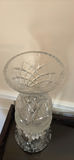 Cut Crystal Vase with Hanging Prisms - thumbnail 3 of 4