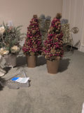 Holiday Decorative Arrangements, Santa Figurine, and Glass Tree Dish - thumbnail 6 of 7