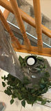 Metal Floral Floor Sculpture With Light and Decorative Greenery - thumbnail 3 of 6