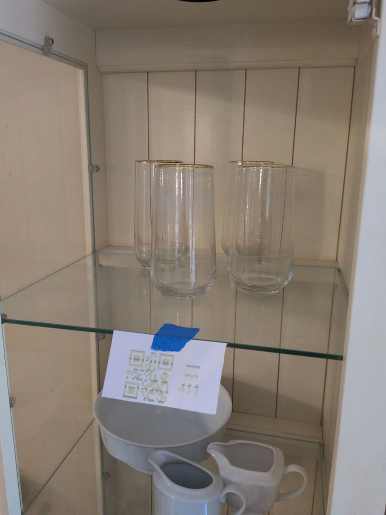 Set of Four Decorative Glass Tumblers - image 1 of 4