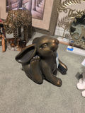 Bronze-Tone Rabbit Sculpture - thumbnail 3 of 4