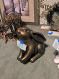 Bronze-Tone Rabbit Sculpture - thumbnail 2 of 4