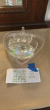Glass Heart-Shaped Dish, Ring Holder, and Faceted Decorative Piece - thumbnail 1 of 4
