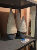 Set of Decorative White Crystal Cone Trees - thumbnail 1 of 5