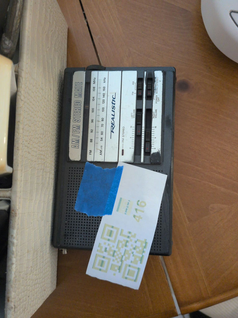 Realistic AM/FM Stereo Mate Radio and Assorted Household Items - image 2 of 8