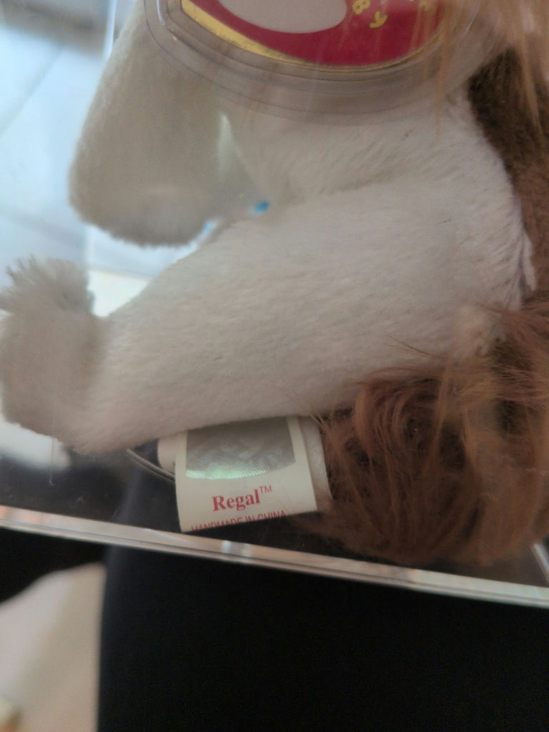 TY Beanie Babies 'Regal' Dog in Clear Display Case - image 5 of 5