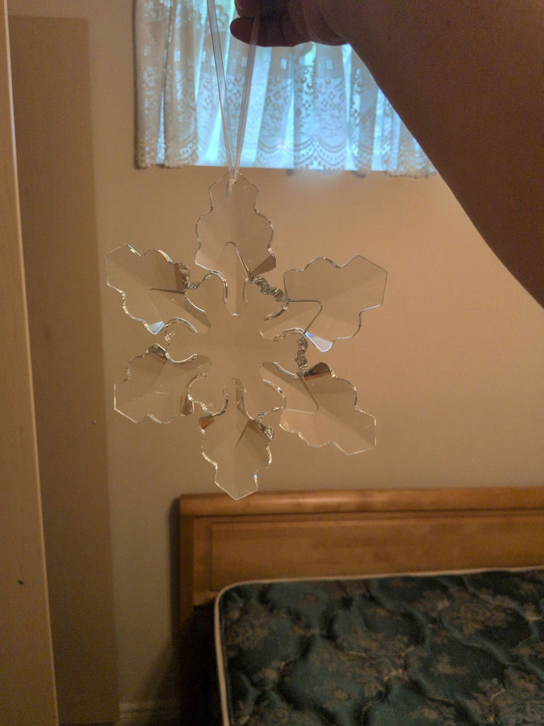 Glass Vases, Crystal Figurine, and Snowflake Ornament - image 4 of 5