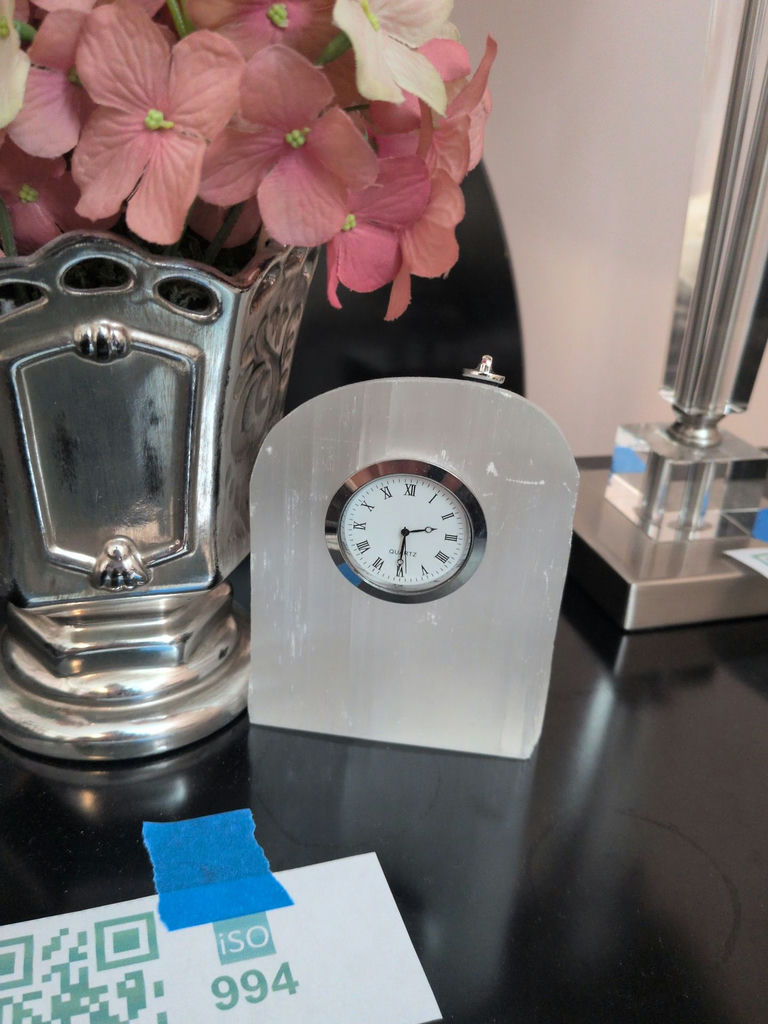 Decorative Flower Arrangement and Quartz Desk Clock - image 2 of 6