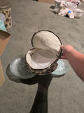 Set of Frosted Glass Floral Plates with Storage Carrier - thumbnail 5 of 5