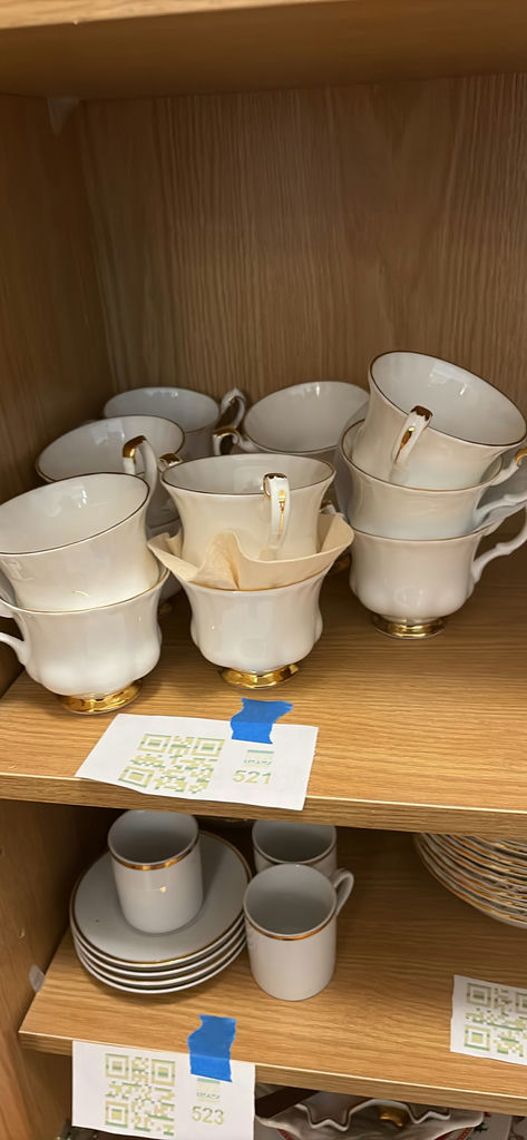 Royal Albert Val D'or Saucers, and Christmas Street Mugs And Plates Set - image 1 of 8