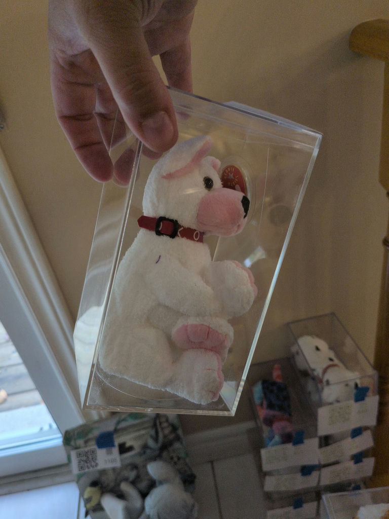 TY Beanie Baby 'Cupid' in Clear Display Case - image 2 of 4