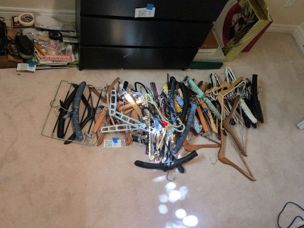 Assorted Clothing Hangers - image 1 of 5