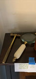 Decorative Brass Accessories and Leather Flask - thumbnail 2 of 4