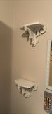 Set of Two White Decorative Wall Shelves - thumbnail 1 of 5