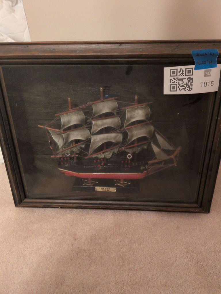 Framed 'Sea Witch 1846' Ship Artwork - image 2 of 5