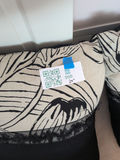 Pair of Black and White Floral Throw Pillows - thumbnail 5 of 6