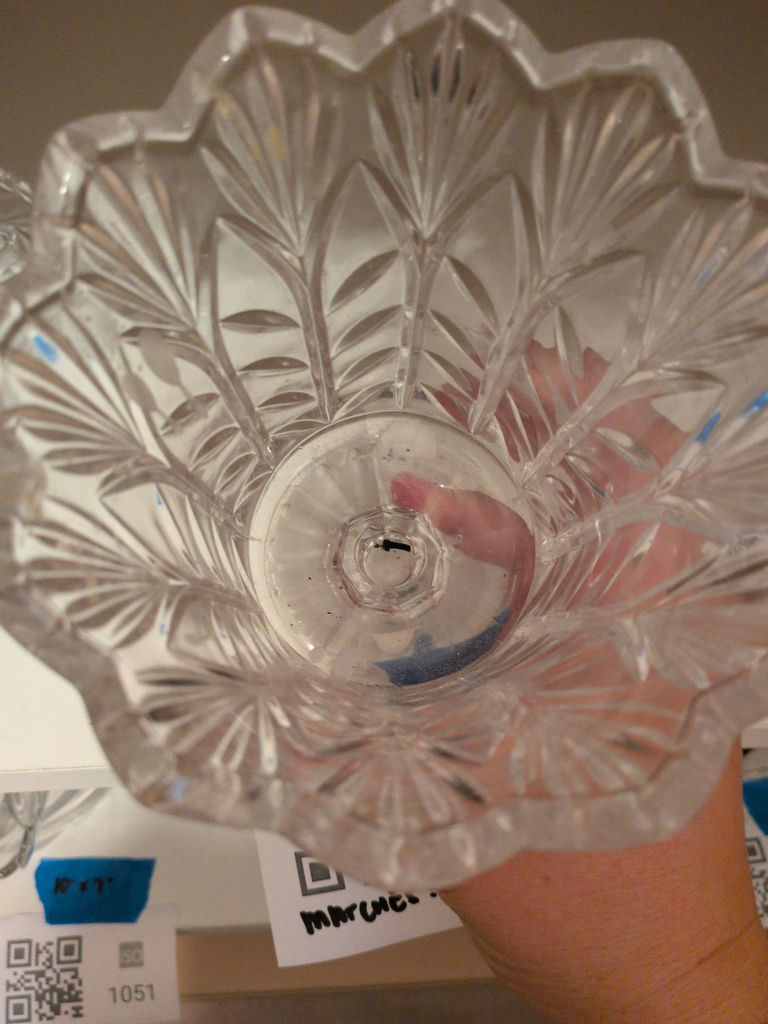 Cut Glass Cornucopia Vase - image 1 of 5