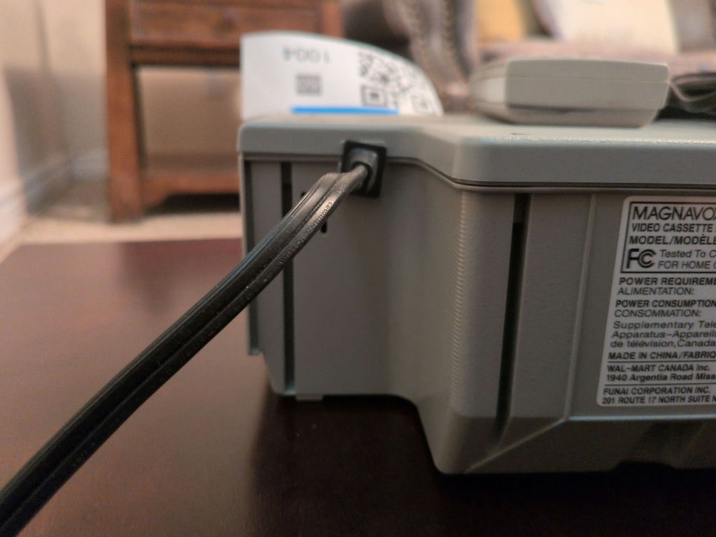 Magnavox 4-Head VHS VCR with Remote and Cables - image 8 of 9