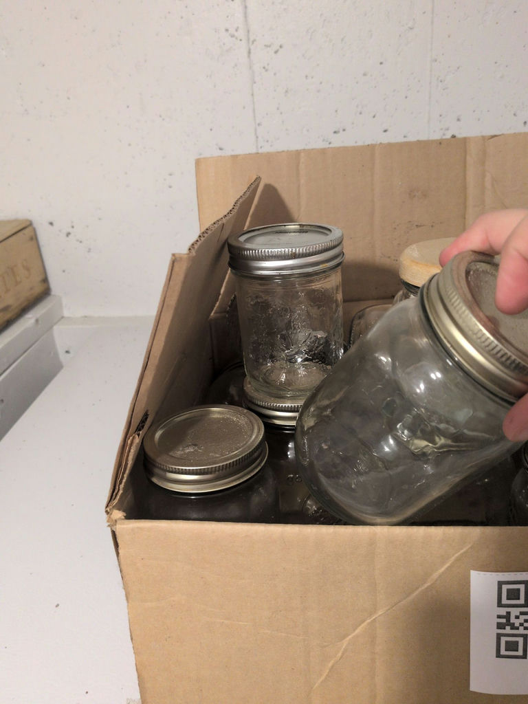 Assorted Glass Storage Jars with Lids - image 3 of 5