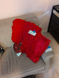 Red Decorative Throw Pillows and Throw Blanket - thumbnail 1 of 3