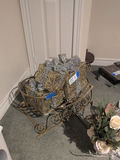 Lighted Gift Box Decorations in Metal Sleigh - thumbnail 2 of 5