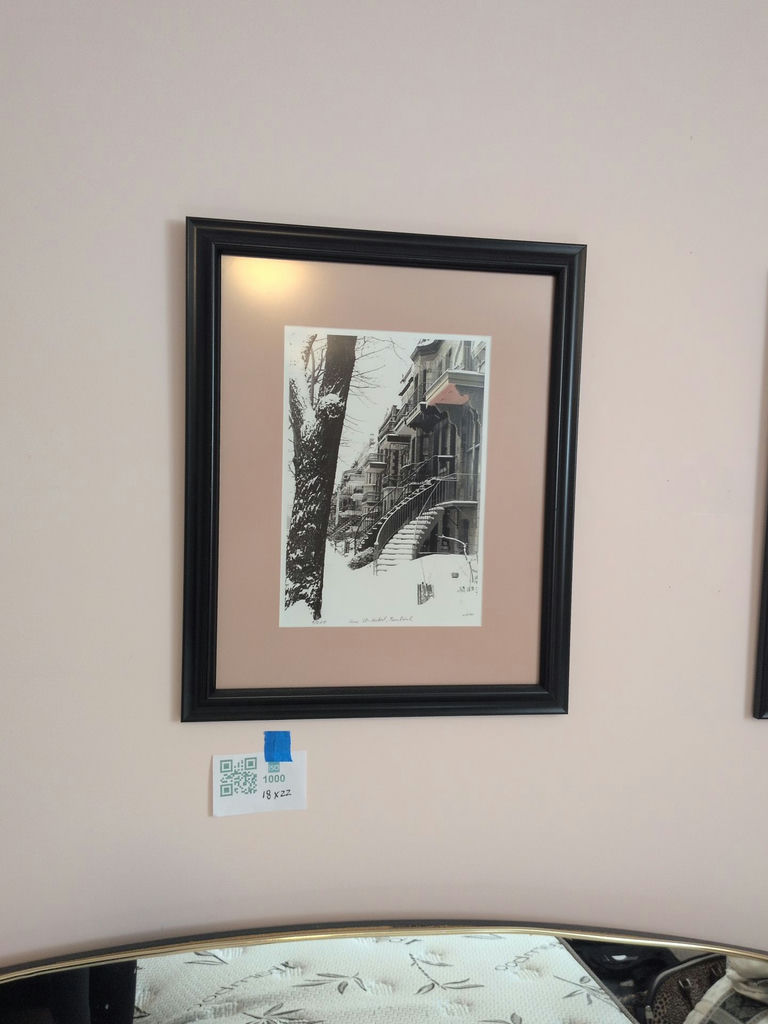 Set of Three Framed Black and White Montreal Street Prints - image 4 of 8