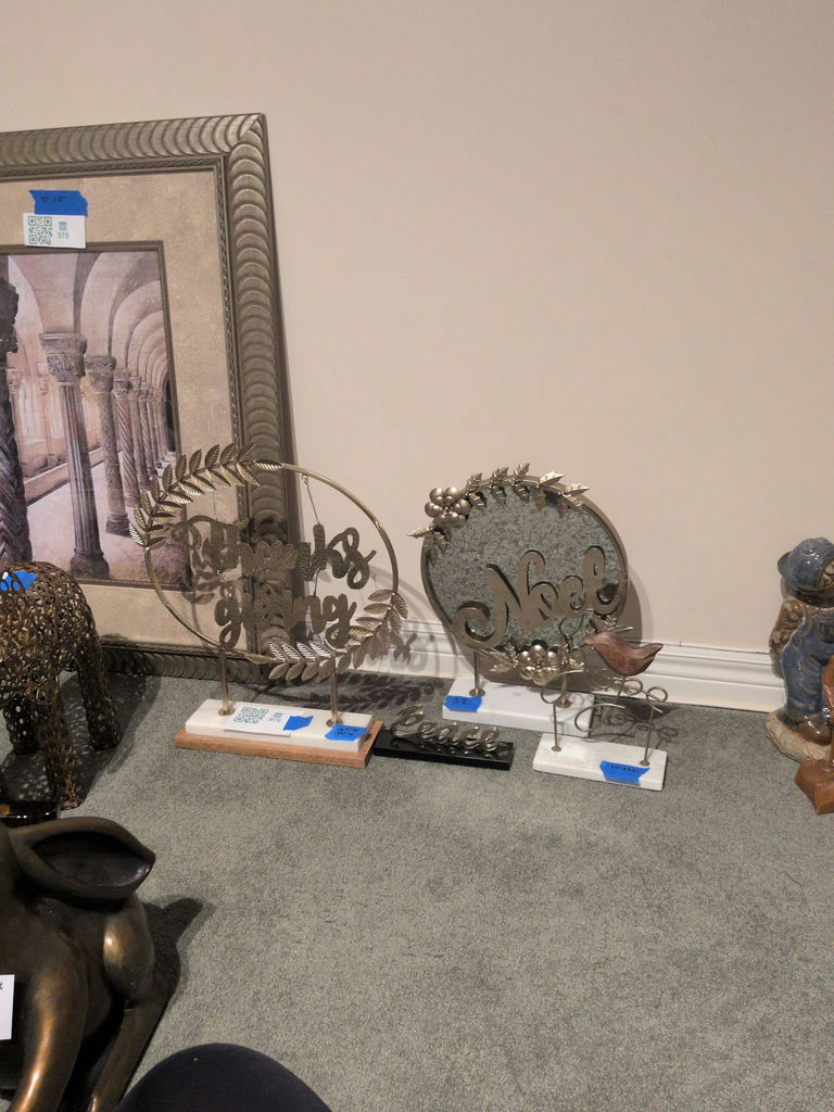 Decorative Metal and Wood Tabletop Signs - image 1 of 7