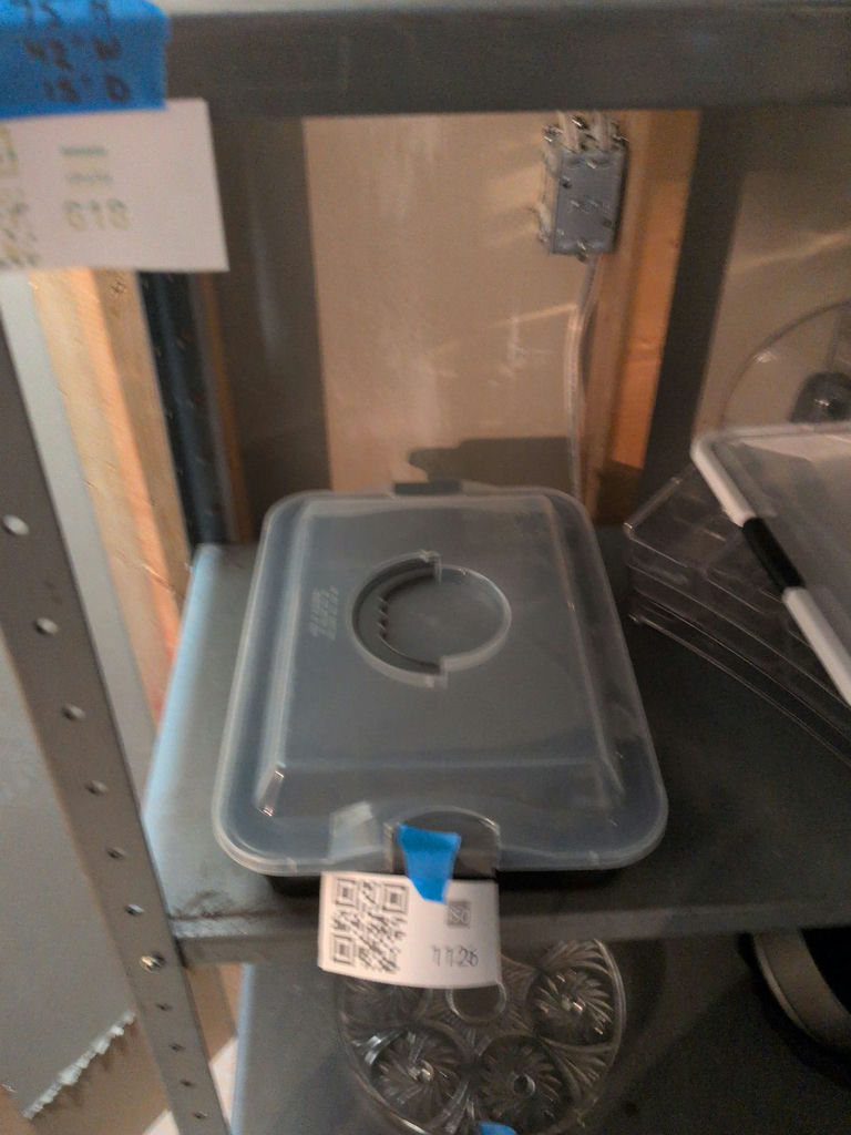 Plastic Bread Box, Covered Tray, and Clear Organizer Bins - image 5 of 7