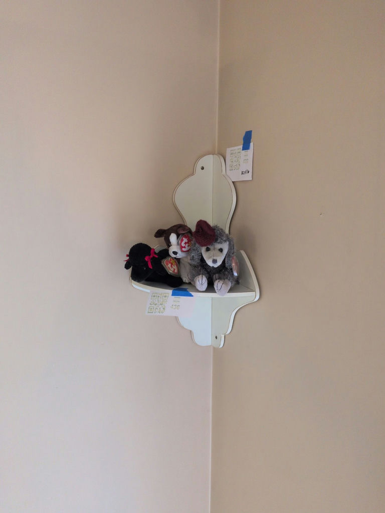 White Corner Wall Shelf - image 1 of 5