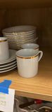 Royal Albert Val D'or Saucers, and Christmas Street Mugs And Plates Set - thumbnail 4 of 8