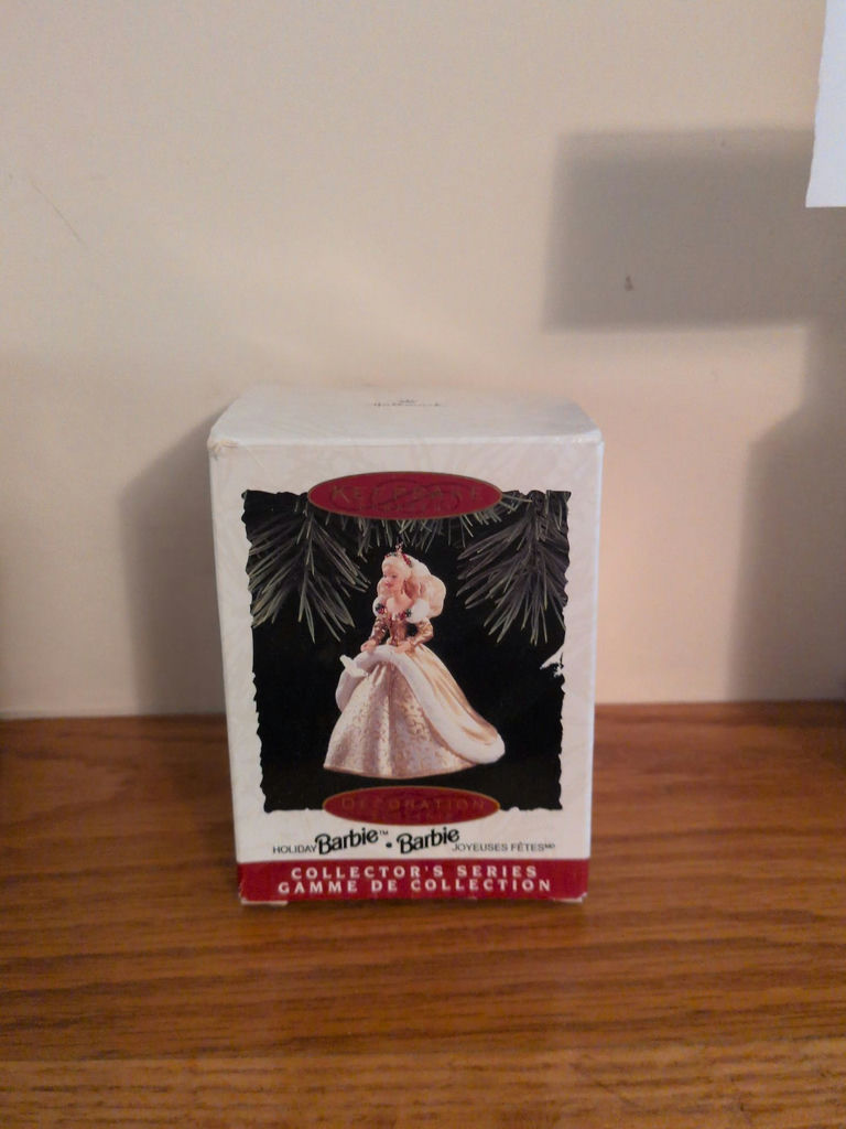 Hallmark Keepsake Holiday Barbie 1994 Ornaments with Box - image 2 of 9
