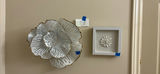 Metal Floral Wall Sculpture and Framed Flower Wall Art - thumbnail 1 of 5