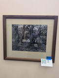 Framed Black and White Forest Landscape Photograph - thumbnail 2 of 4