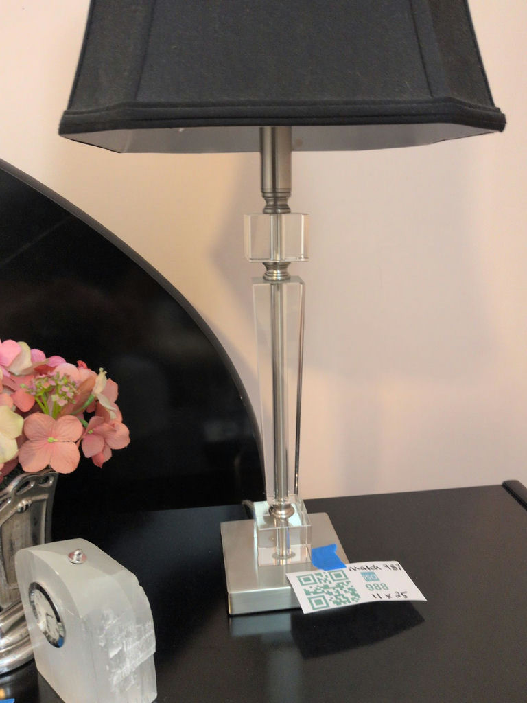Table Lamp with Black Shade - image 2 of 5