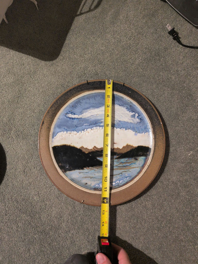 Two Decorative Ceramic Landscape Wall Plates - image 3 of 7