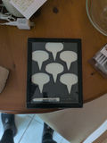 Whiteboard Speech Bubble Labels, Stokes Cheese Marker Set, and Skye McGhie Fine Porcelain Place Card Holders - thumbnail 2 of 5