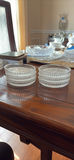 2 Sets of Clear Pressed Glass Coasters, Pimpernel Christmas Coasters - thumbnail 3 of 14