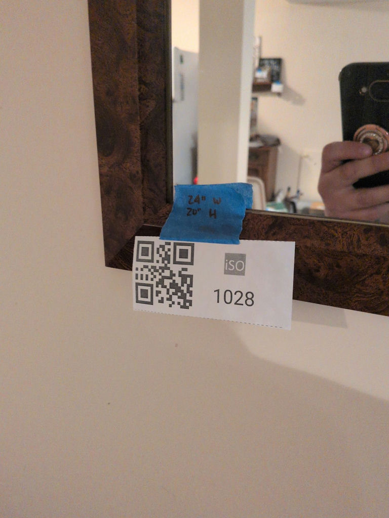 Rectangular Framed Wall Mirror - image 3 of 3