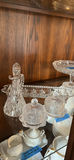 Cut Glass Serving Tray and Crystal Covered Dishes - thumbnail 1 of 14