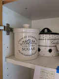 Ceramic Kitchen Canisters and Bowl Holder - thumbnail 2 of 5