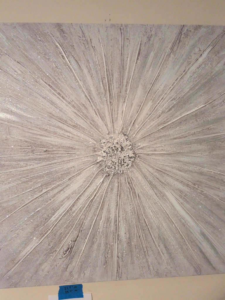 Abstract Textured Floral Canvas Wall Art - image 2 of 4