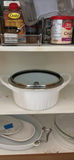 White Covered Casserole Dish with Glass Lid - thumbnail 1 of 4