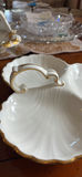 Hammered Bone China Three-Section Serving Dish and Decorative Basket - thumbnail 3 of 18