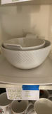 White Ceramic Mixing Bowls and Serving Platter - thumbnail 2 of 5