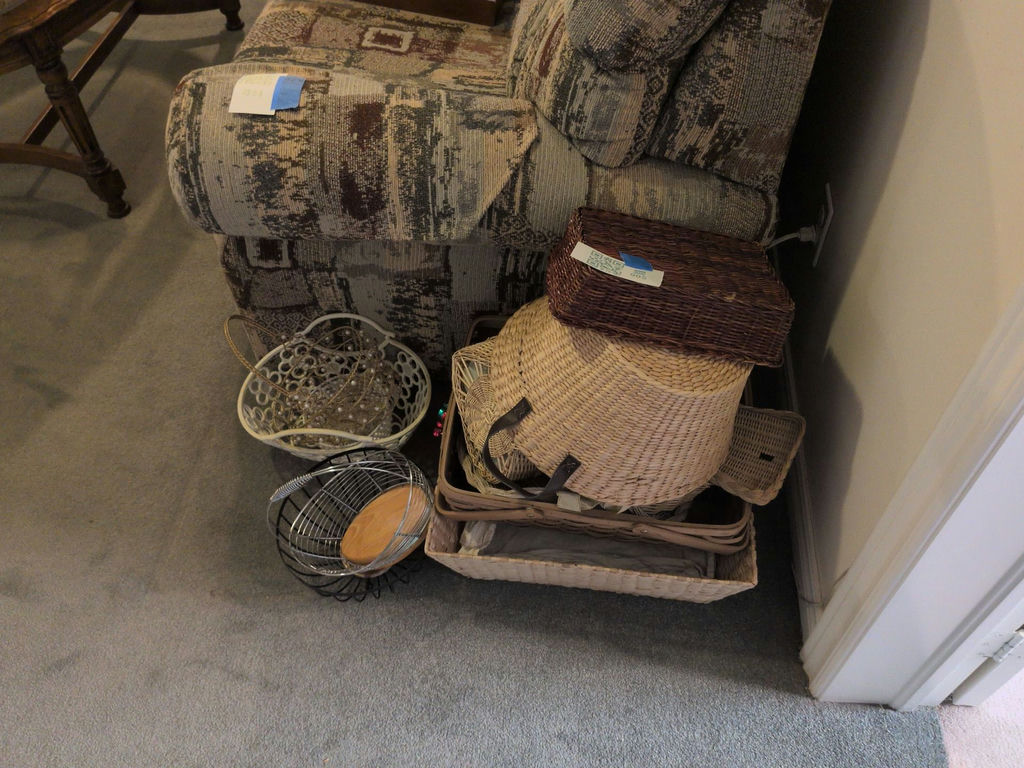 Assorted Wicker and Metal Baskets - image 1 of 5