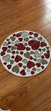 Heart and Maple Leaf Themed Table Linens and Beaded Heart Placemat - thumbnail 9 of 12