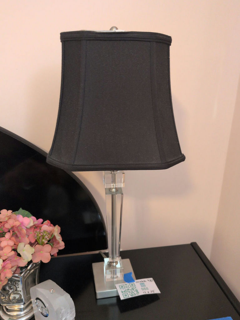 Table Lamp with Black Shade - image 1 of 5